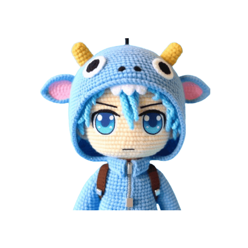 Shiro - S/10.99 - amigurumi - Gius